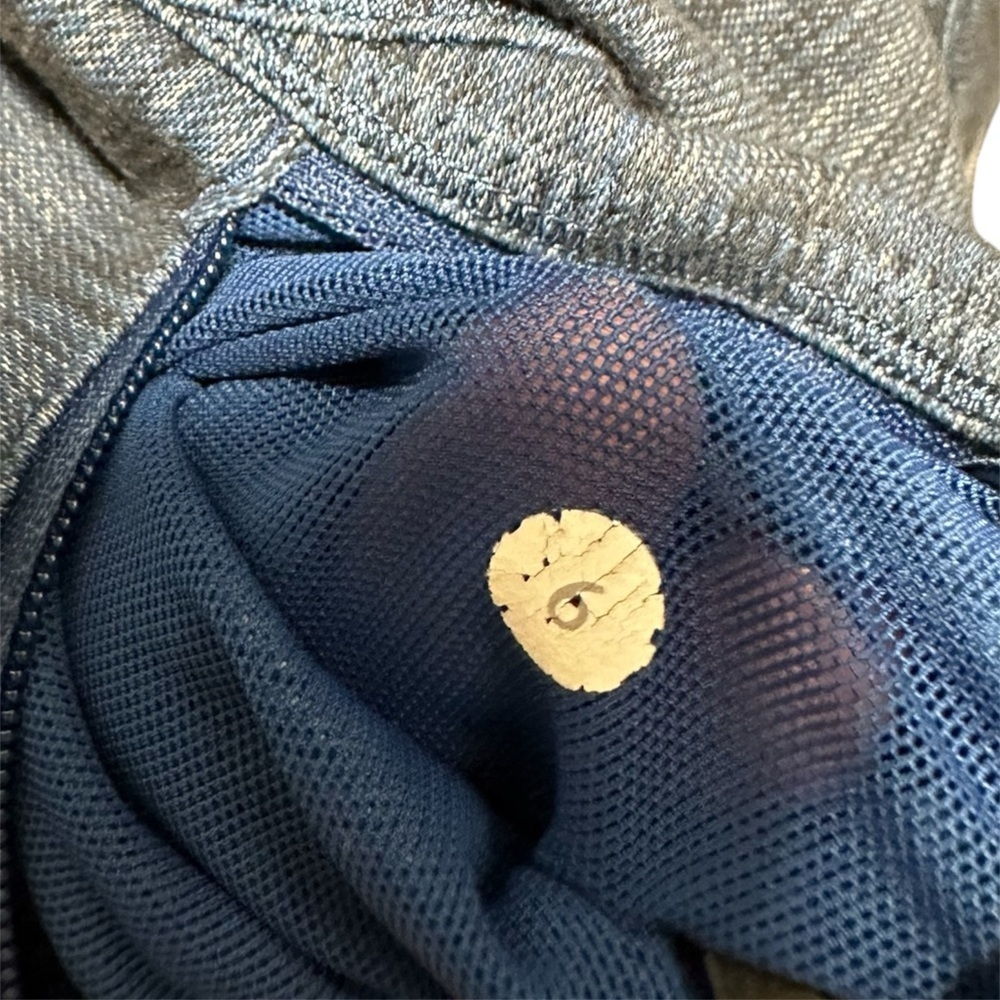 LULULEMON FORME JACKET IN SLUB DENIM BLUE/BLACK SIZE 6 - Picture 5 of 9